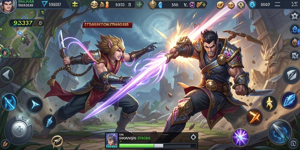 Tampilan menarik dari gameplay di 93337 yang menegangkan.