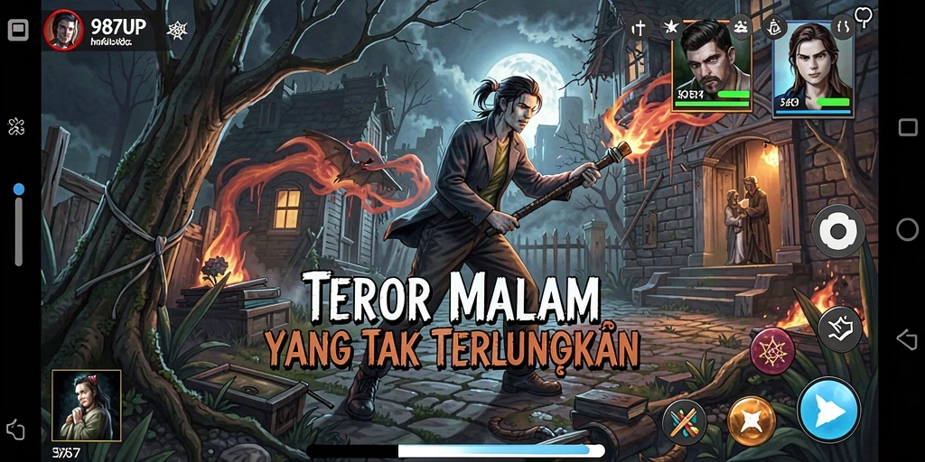 Screenshot menampilkan adegan kengerian dari gameplay 987UP yang menakutkan.