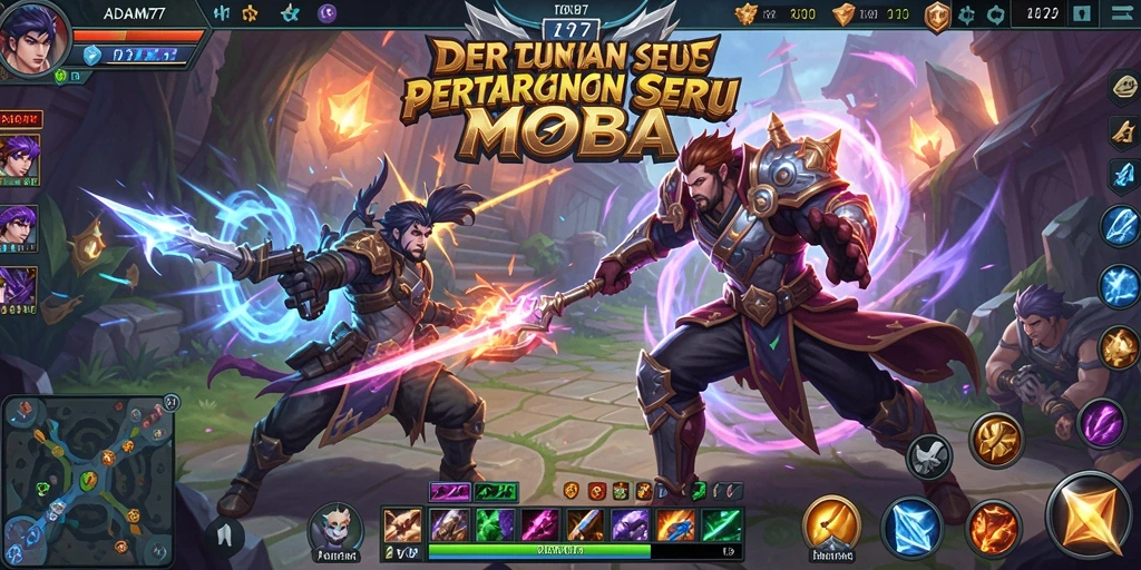 Gameplay seru dan penuh strategi dalam ADAM77.
