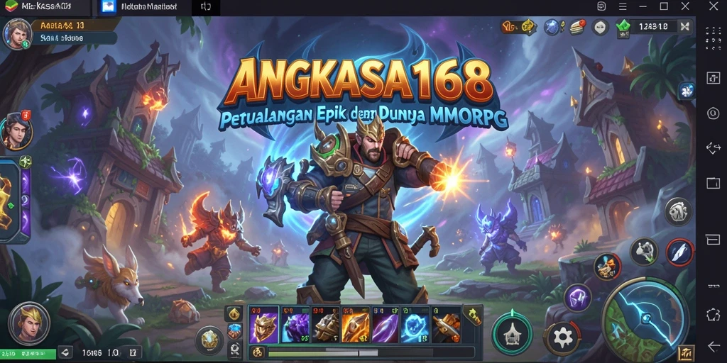 Tampilan gameplay MMORPG yang mengesankan dari ANGKASA168.