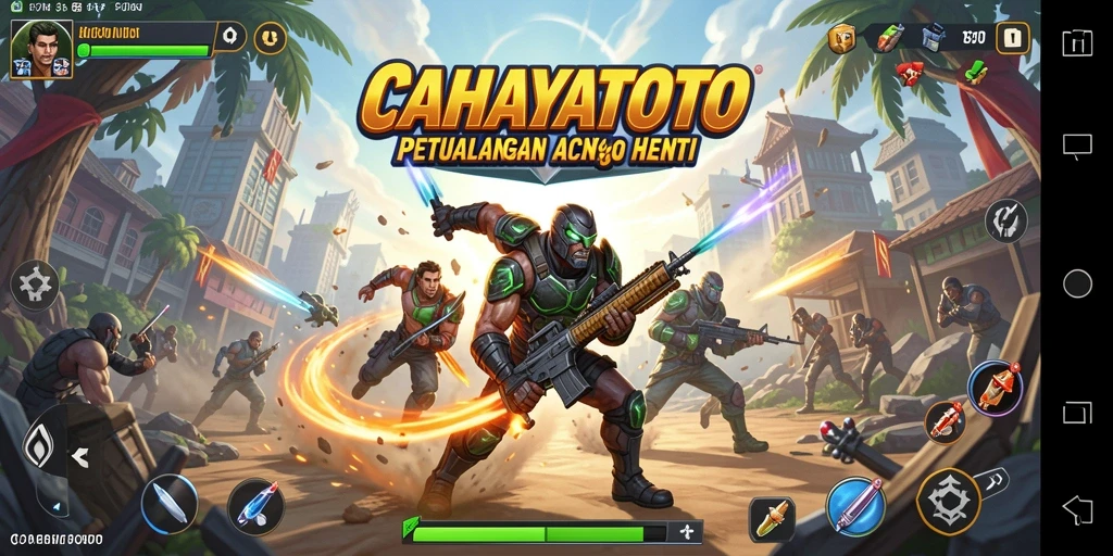 Screenshot menampilkan aksi seru dalam CAHAYATOTO.
