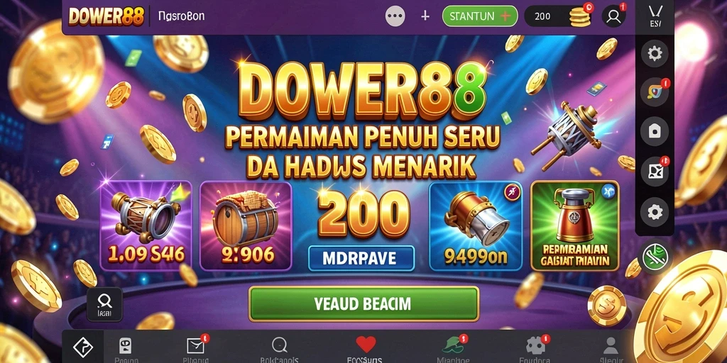 Gameplay seru DOWER88 dengan banyak pilihan mesin Slot.