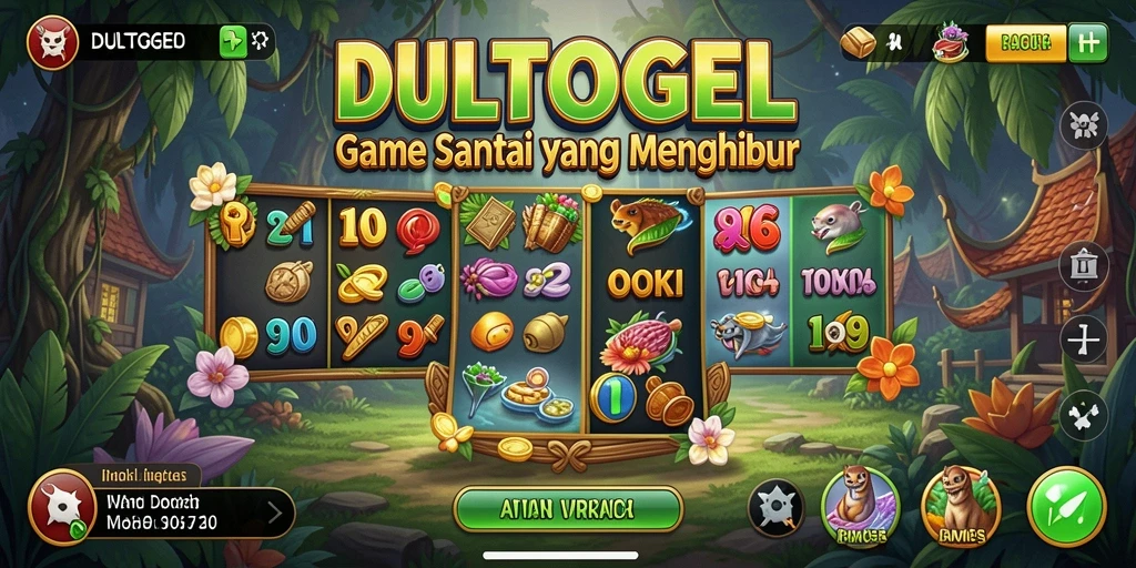Tampilan menarik DULTOGEL saat bermain game Casual yang menyenangkan.