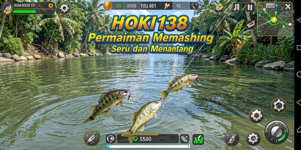Gameplay HOKI138 yang menarik dalam memancing di berbagai lokasi.