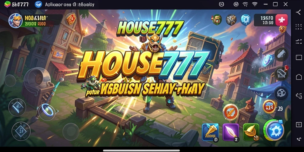 Tampilan antarmuka pengguna aplikasi HOUSE777 yang modern dan intuitif.