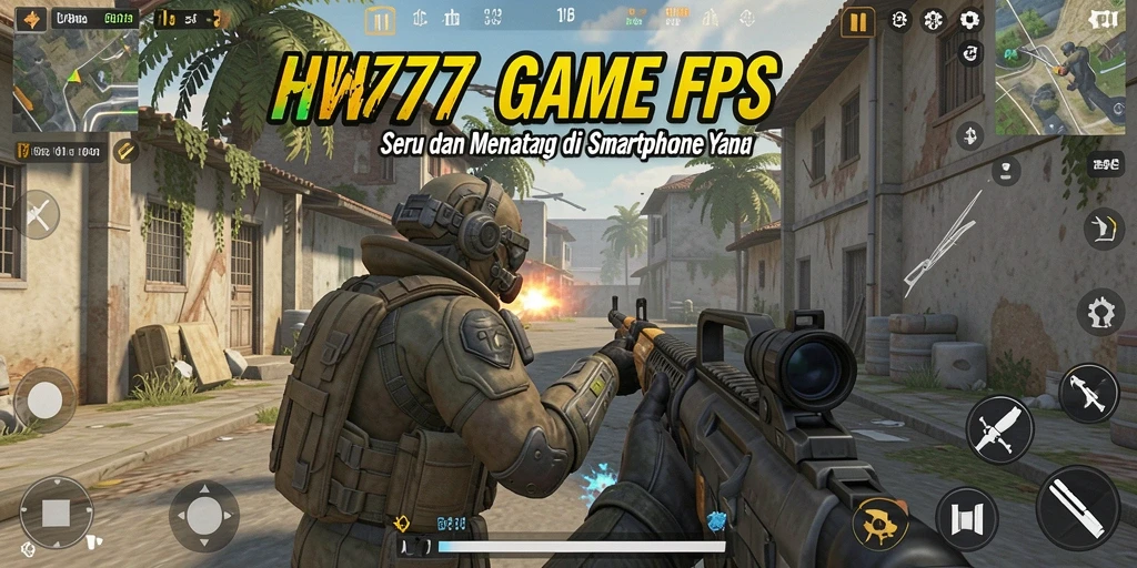Tangkapan layar HW777 menampilkan aksi intens dalam gameplay FPS yang memukau.