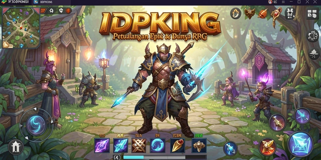 Screenshot gameplay IDPKING menampilkan pertarungan epik dan petualangan seru.