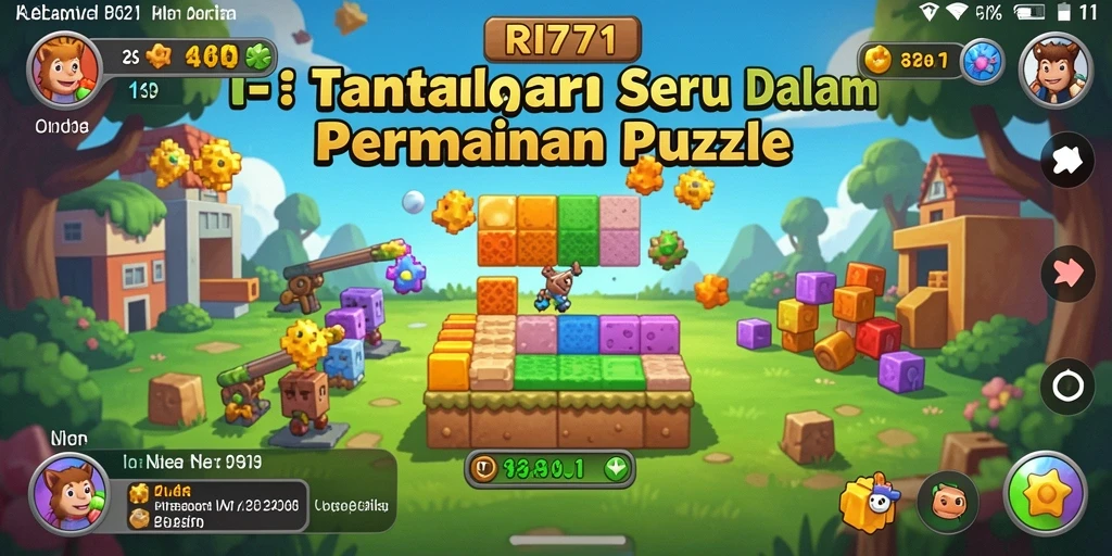 Screenshot utama RI771 menunjukkan gameplay teka-teki yang menantang dan menarik.