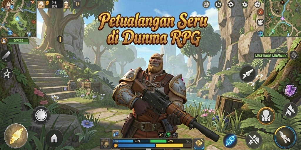 Screenshot utama S9S9 menampilkan aksi pertarungan mendebarkan di dunia RPG.