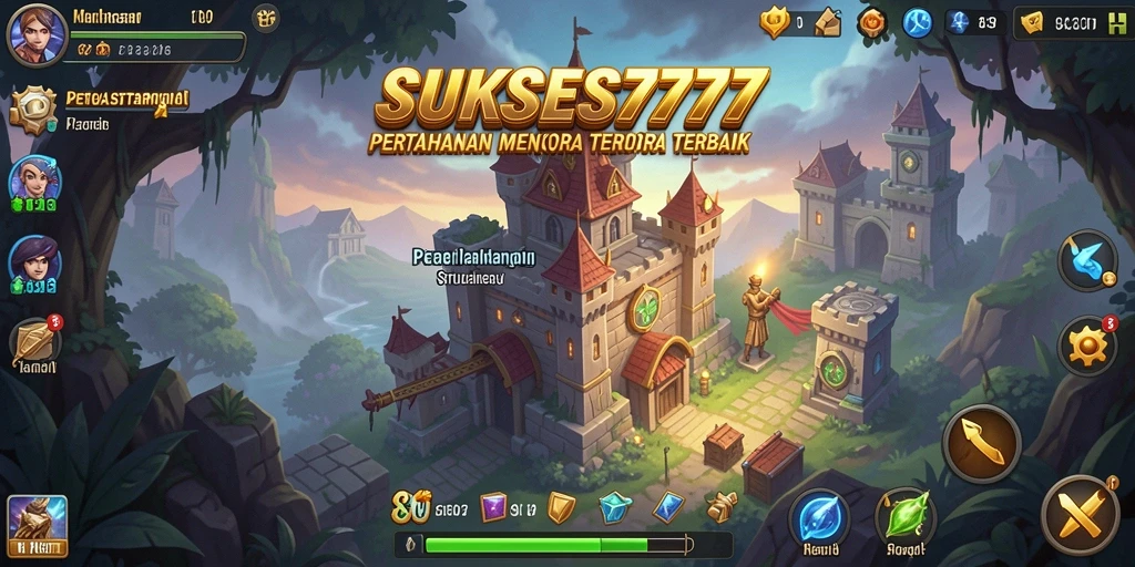 Tampilan gameplay menara pertahanan yang seru dan strategis.