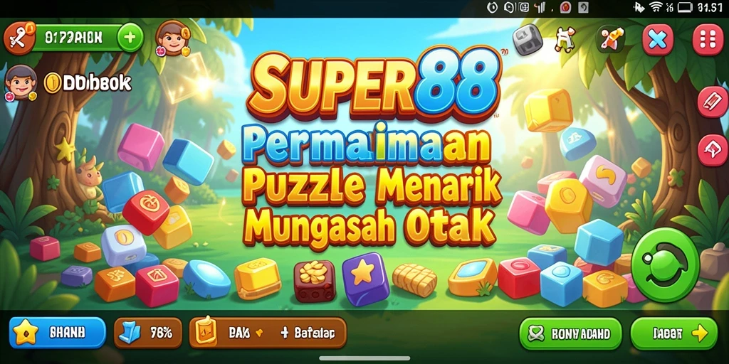 Tampilan gameplay SUPER88 yang seru dan menguji kemampuan puzzle.