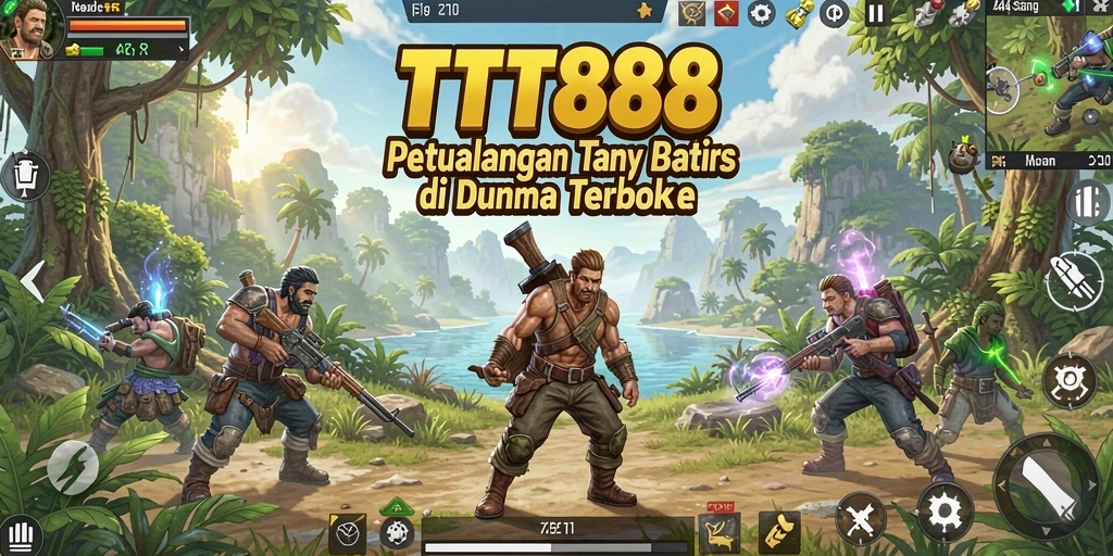 Screenshot gameplay TTT888 menampilkan eksplorasi dunia terbuka yang luas.